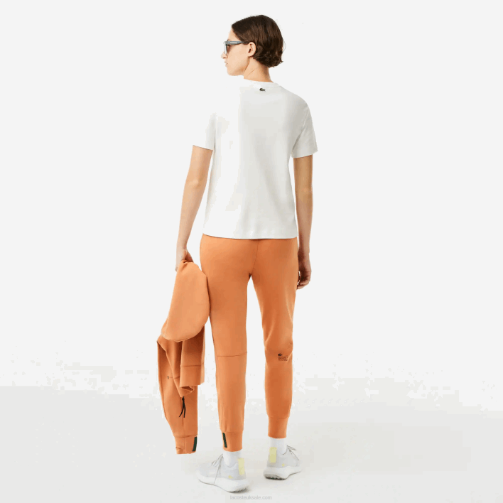 Lacoste Loose Fit Organic Cotton T-Shirt 646T2609 White 70V Women