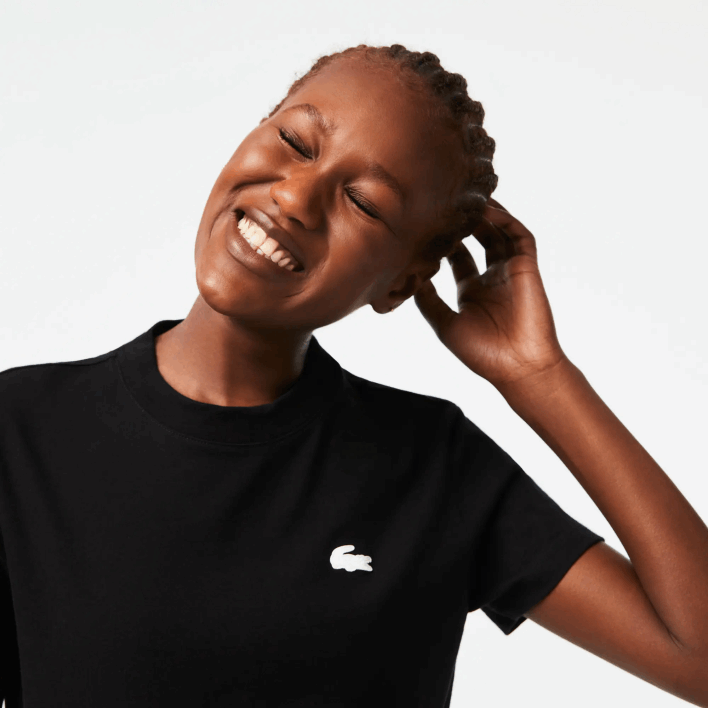 Lacoste SPORT Organic Cotton Jersey T-Shirt 646T2542 Black 031 Women