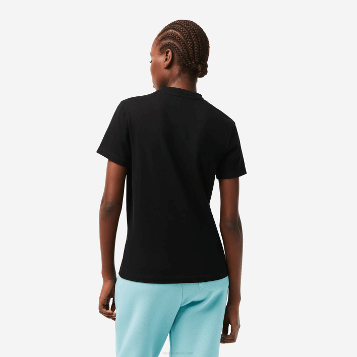 Lacoste SPORT Organic Cotton Jersey T-Shirt 646T2542 Black 031 Women