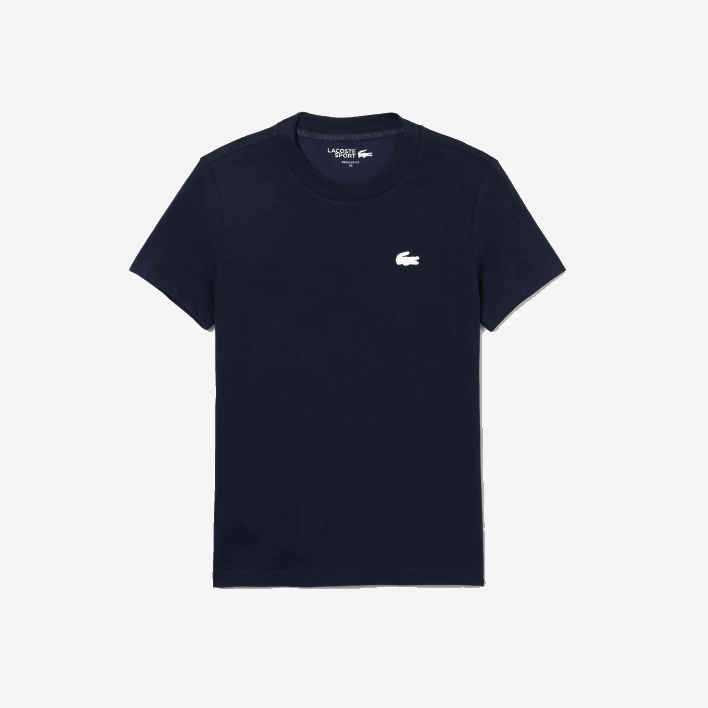 Lacoste SPORT Organic Cotton Jersey T-Shirt 646T2544 Navy Blue 166 Women