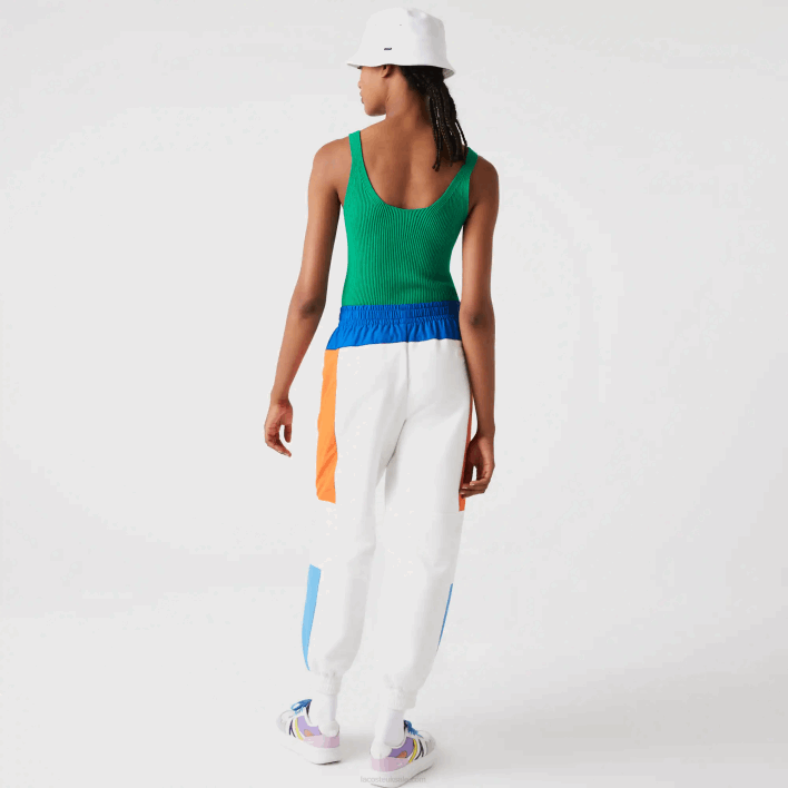 Lacoste Seamless Ribbed Knit Tank Top 646T2647 Green LDM Women