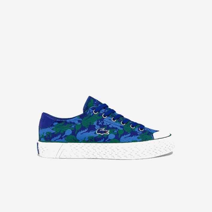 Gripshot Lacoste x Minecraft Canvas Sneakers 646T2734 Blue Green BG3 Women