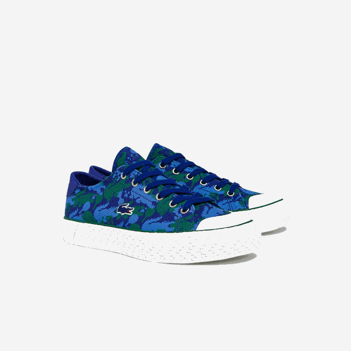Gripshot Lacoste x Minecraft Canvas Sneakers 646T2734 Blue Green BG3 Women