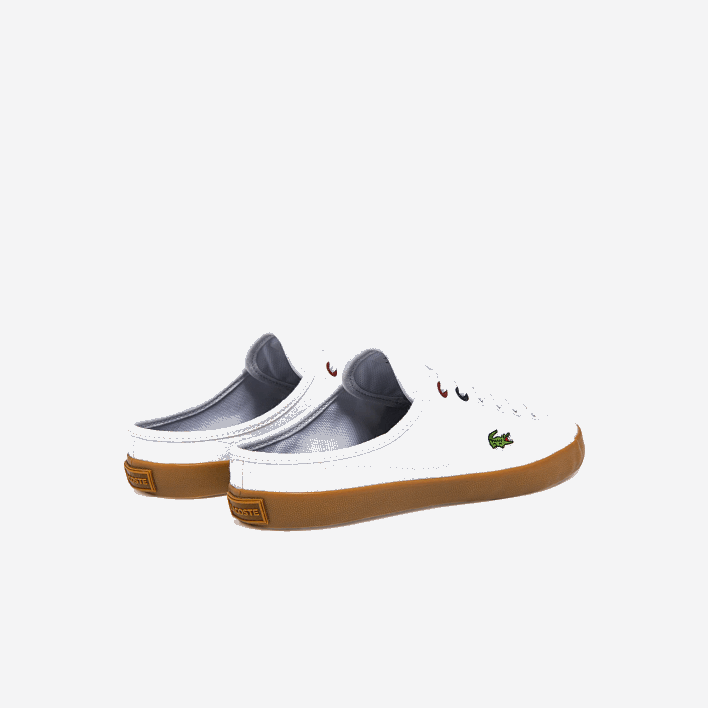 Lacoste Ziane Mule Canvas Sneakers 646T2732 White & Gum Y37 Women