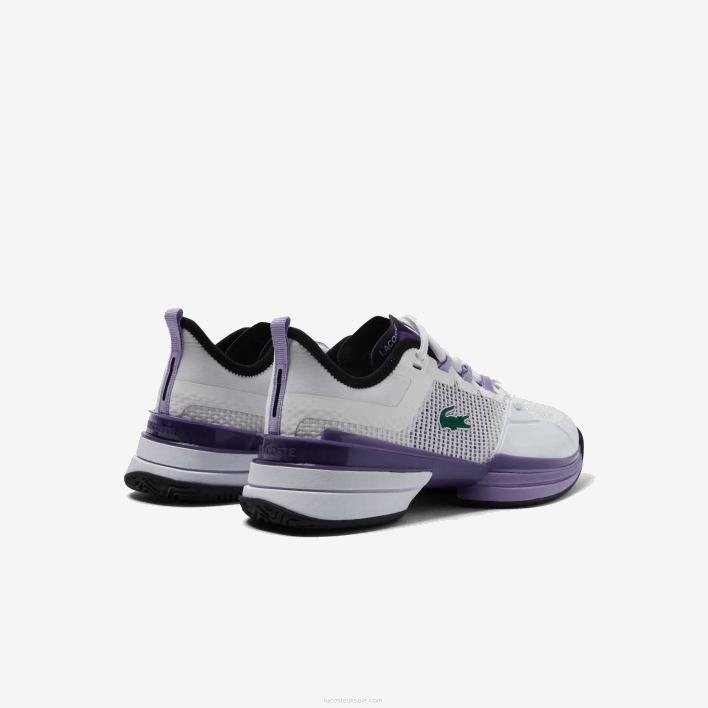 Lacoste AG-LT21 Ultra Textile Tennis Shoes 646T2756 White & Purple Z54 Women