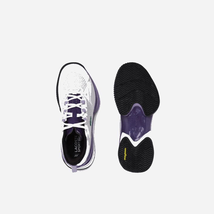 Lacoste AG-LT21 Ultra Textile Tennis Shoes 646T2756 White & Purple Z54 Women