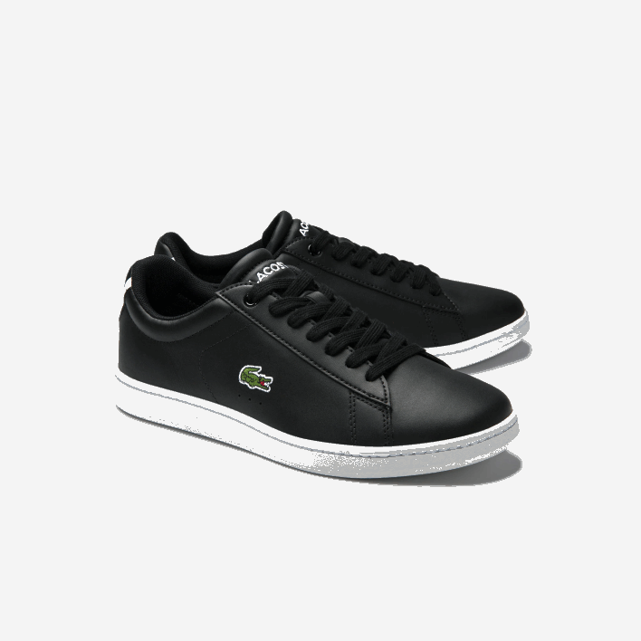 Lacoste Carnaby Evo Mesh-lined Leather Sneakers 646T2717 Black 024 Women