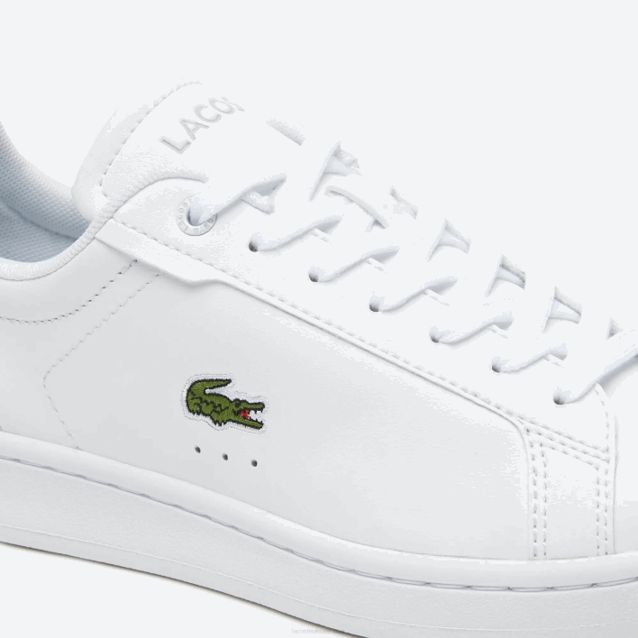 Lacoste Carnaby Pro BL Tonal Leather Sneakers 646T2681 White 21G Women