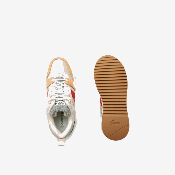 Lacoste L002 Winter Leather Outdoor Shoes 646T2727 Grey Green 1S4 Women