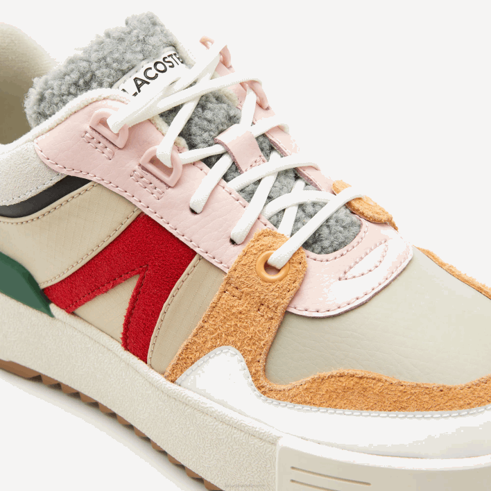 Lacoste L002 Winter Leather Outdoor Shoes 646T2727 Grey Green 1S4 Women