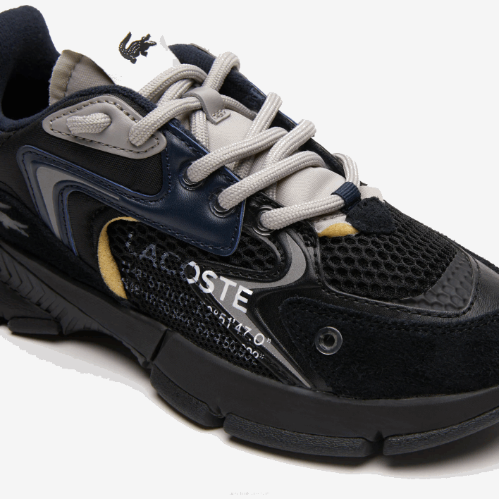 Lacoste L003 Neo Textile Sneakers 646T2676 Black Navy 075 Women
