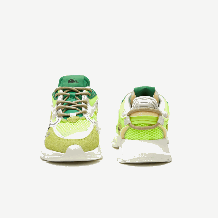 Lacoste L003 Neo Textile Sneakers 646T2680 Yellow & Off White Y21 Women
