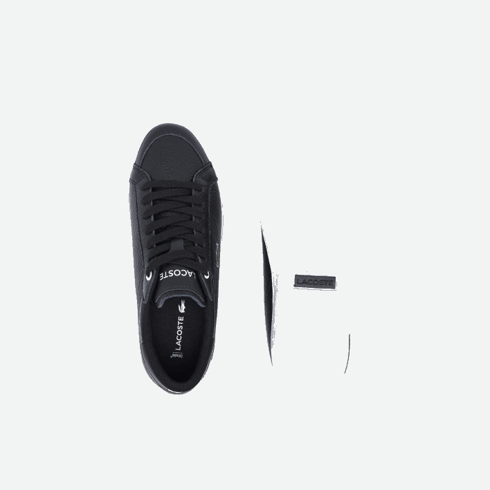 Lacoste Powercourt Leather Detailed Sneakers 646T2682 Black & White 312 Women
