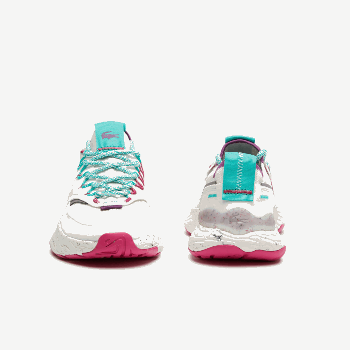 Lacoste Re-Comfort Synthetic and Textile Sneakers 646T2739 White & Red 286 Women