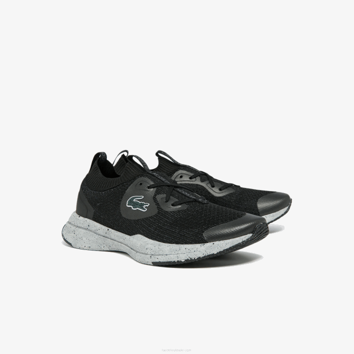 Lacoste Run Spin Eco Textile Sneakers 646T2726 Black & Off White 454 Women